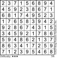 Sudoku Answers